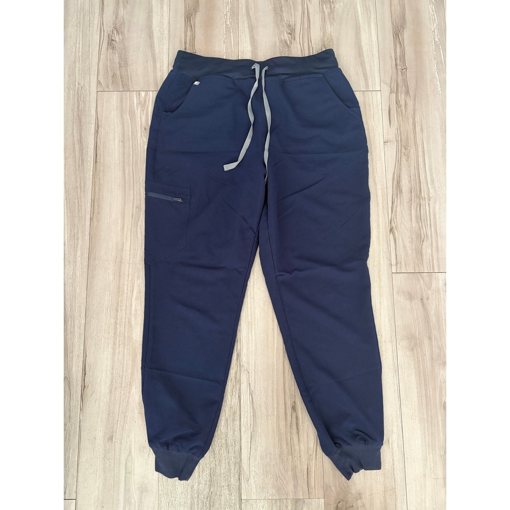 FIGS Zamora Jogger Scrub Pants Navy Blue Technical Collection Large L W22SW2012